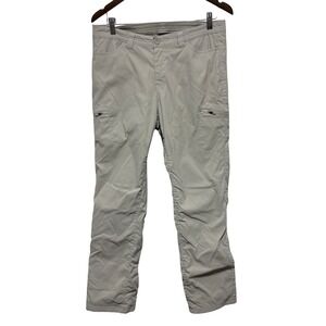 Eddie Bauer Pants Womens 6 Beige Fleece Lined Zip Pockets Outdoor